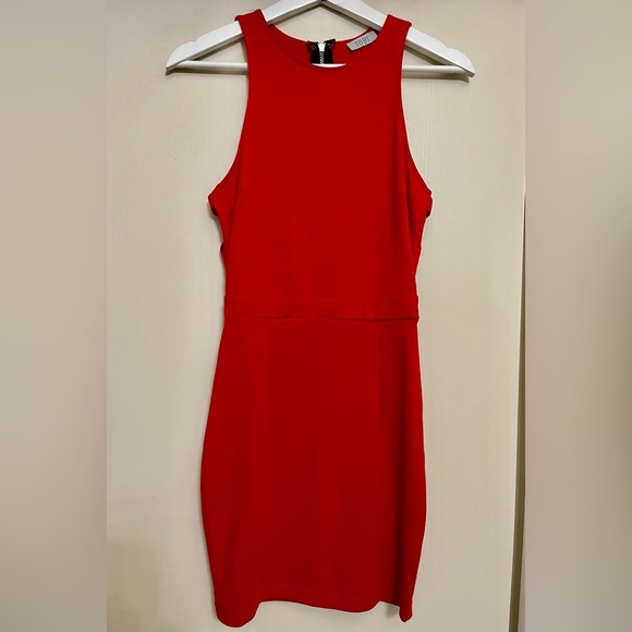 Red Midi Dress - Picture 1 of 2
